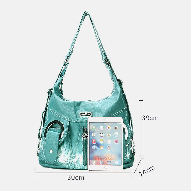 Women Tie Dye Multi-carry Waterproof Large Capacity Crossbody Bag Shoulder Bag Handbag Backpack - Trendha