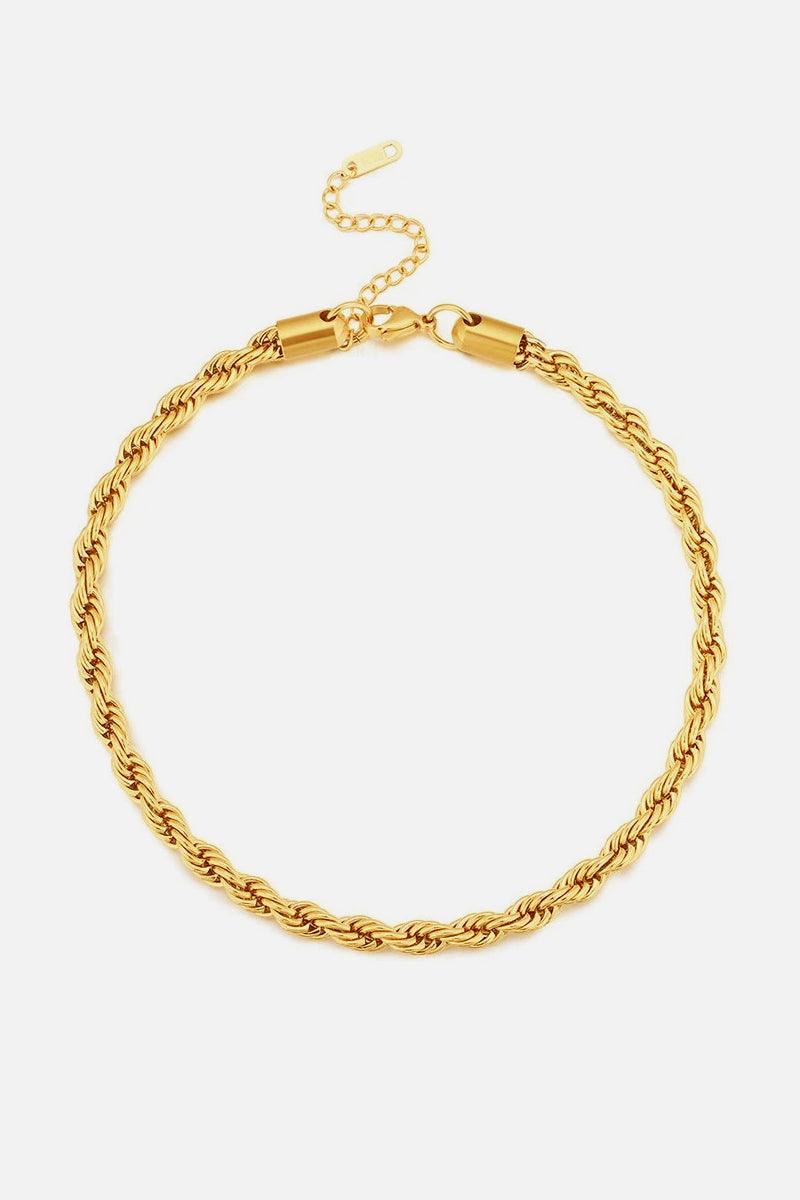 Twisted Chain Choker Necklace - Trendha