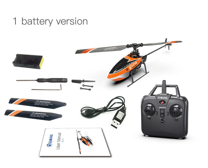 Eachine E129 2.4G 4CH 6-Axis Gyro Altitude Hold Flybarless RC Helicopter RTF - Trendha