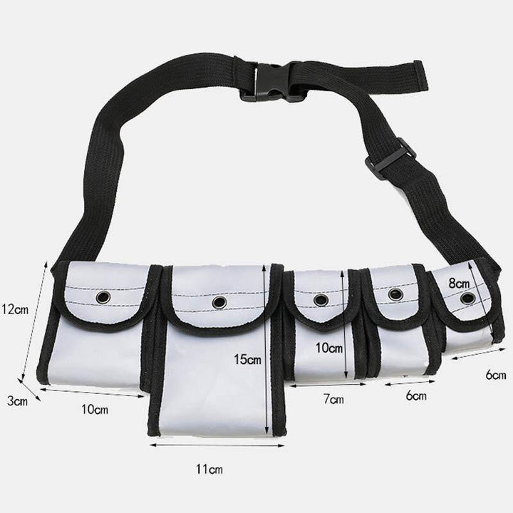 Unisex Nylon Tactical Reflective Colorfuol Laser Outdoor Game Multi-pocket Chest Bag Waist Bag - Trendha