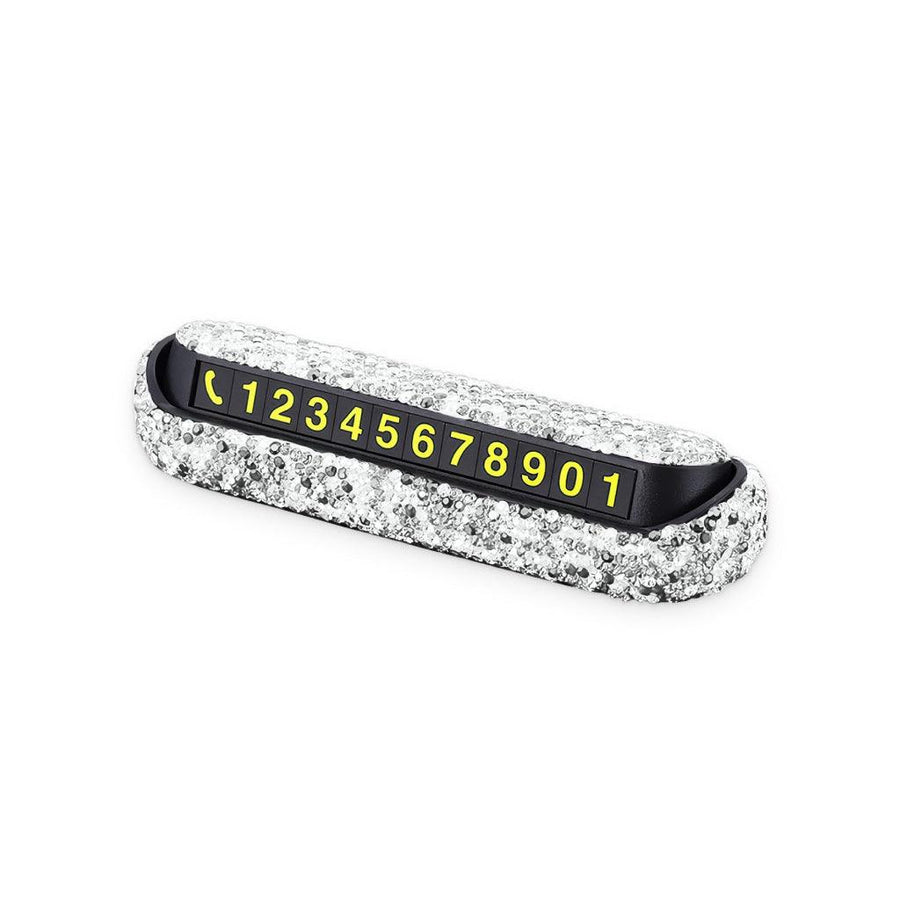Bedazzled Phone Number Placard - Trendha