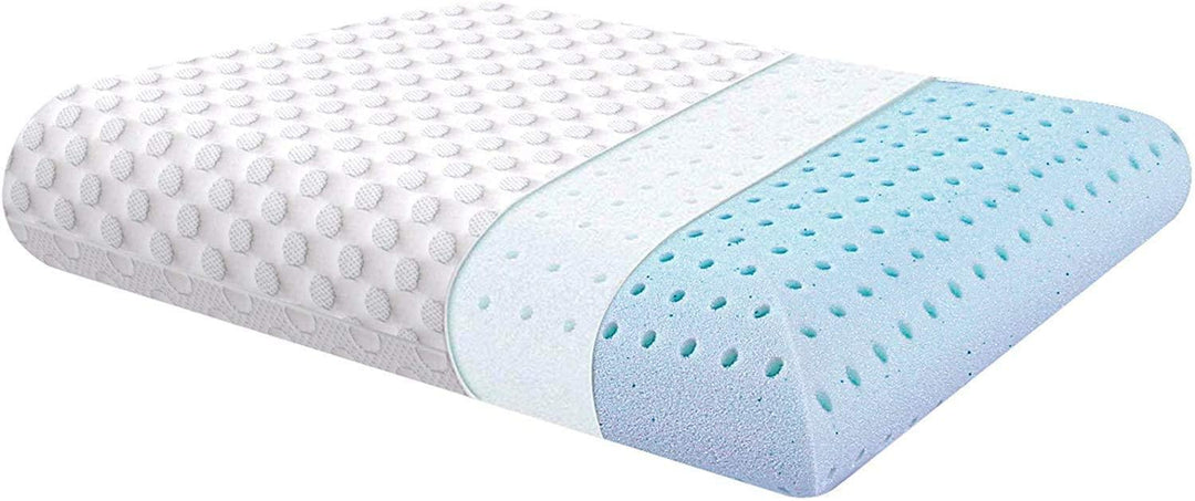 Ventilated Gel Memory Foam Pillow, Bed Pillows for Sleeping, Neck Support for Back, Stomach, Side Sleepers, CertiPUR-US - Trendha