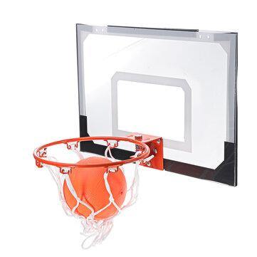 Adult Indoor Mini Basketball Hoop Backboard System Home Office Room Door Mount With Ball & Pump Sport Exercise Tools - Trendha