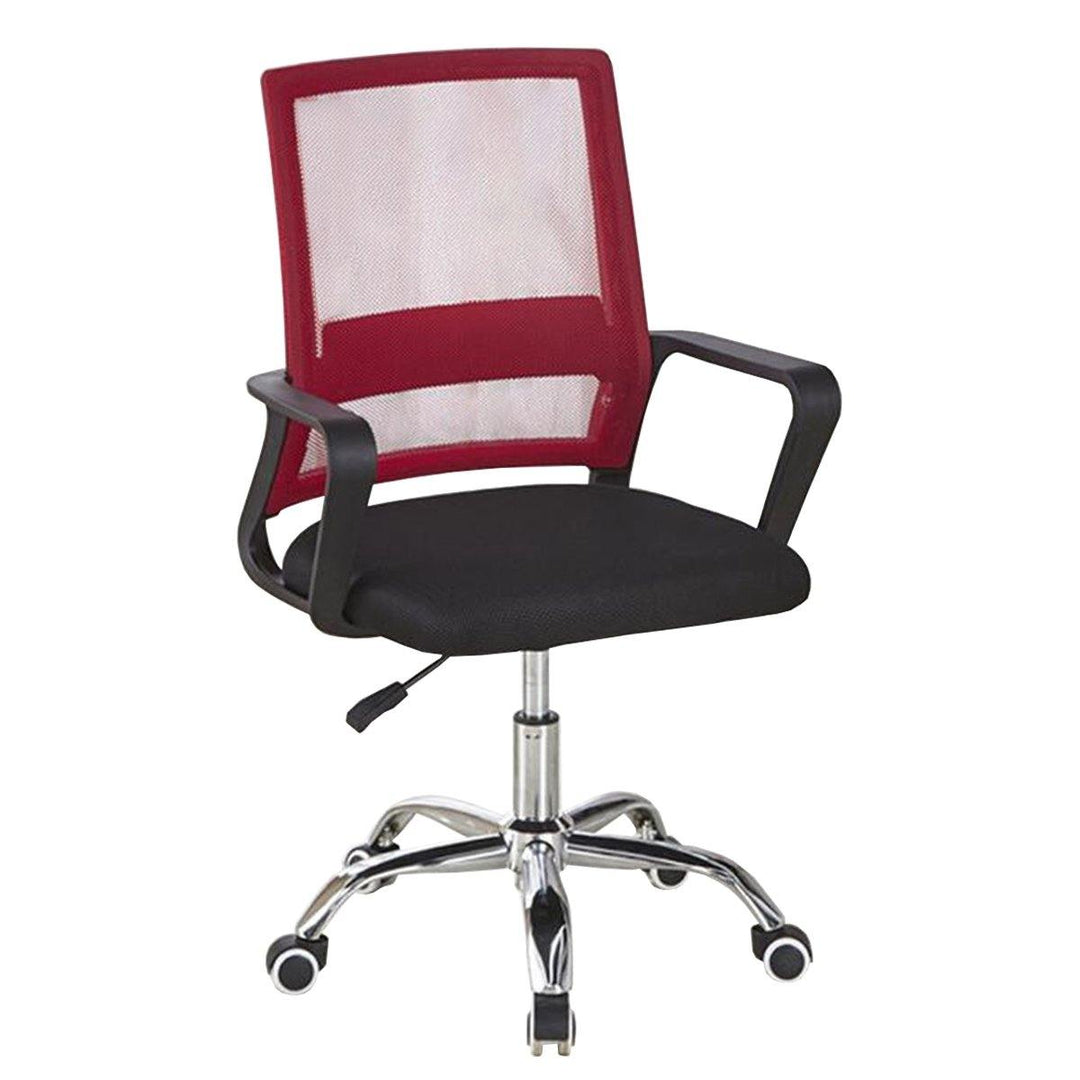 Office Mesh Chair Ergonomic Swivel Mid-back Computer Desk Seat Metal Base Adjustable Lifting Chair Home Office Furniture - Trendha