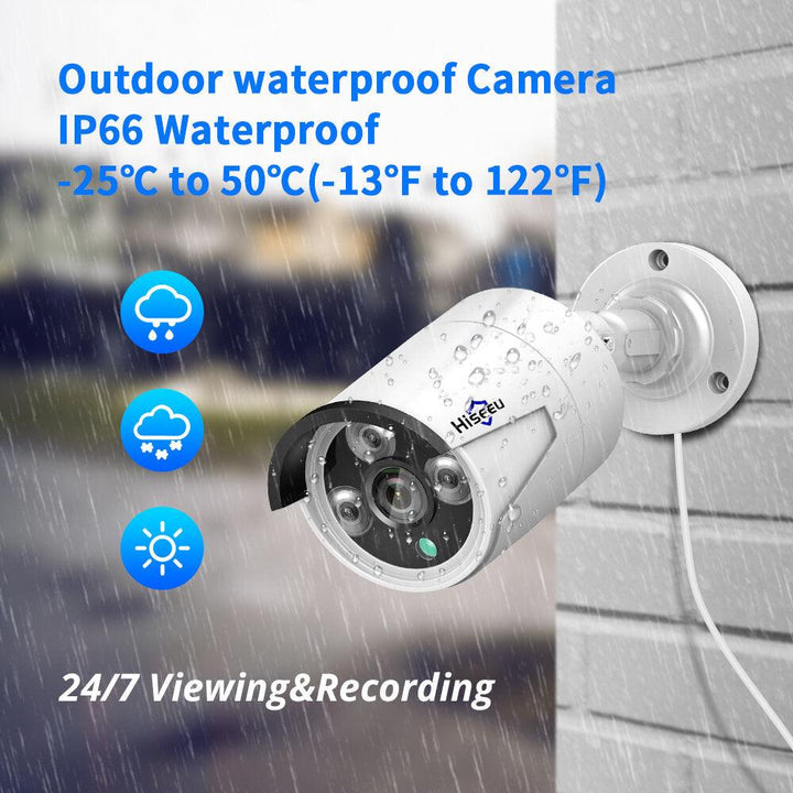 Hiseeu HB615 H.265 5MP Security IP Camera POE ONVIF Outdoor Waterproof IP66 CCTV P2P Video Camera - Trendha