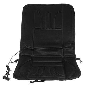 12V Car Van Auto Heated Padded Pad Hot Seat Heated Cushion Cover Warmer Winter Black - Trendha