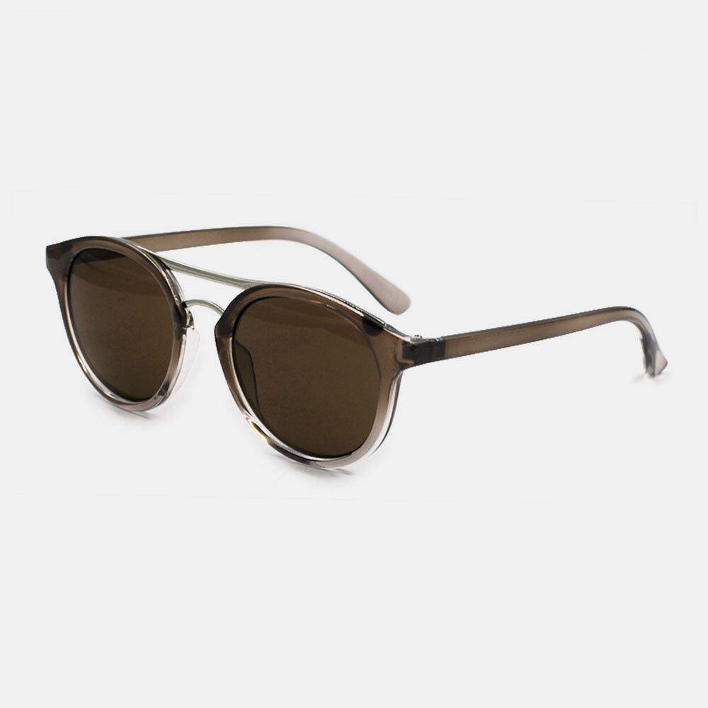 Women Casual Brief Full Frame Round Shape UV Protection Sunglasses - Trendha