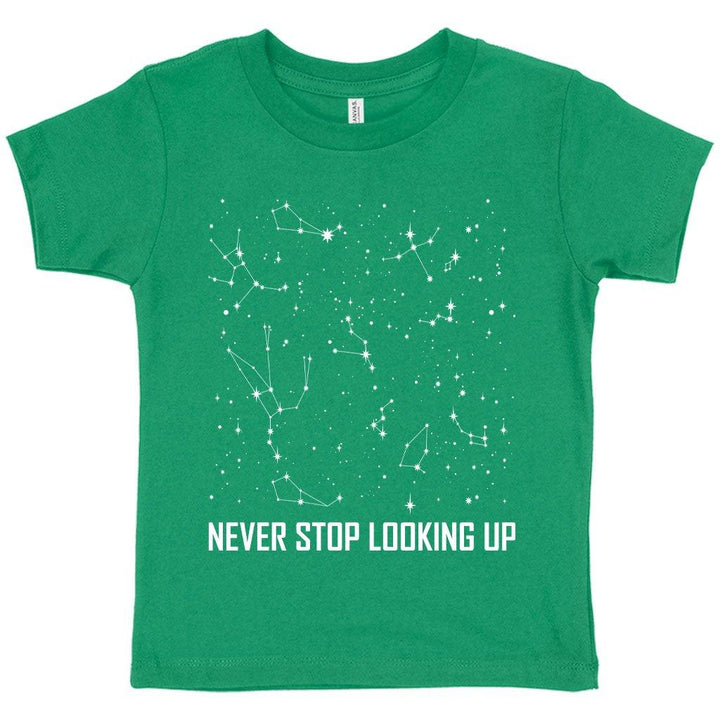 Toddler Never Stop Looking Up T-Shirt - Constellation T-Shirt - Stars T-Shirt - Trendha