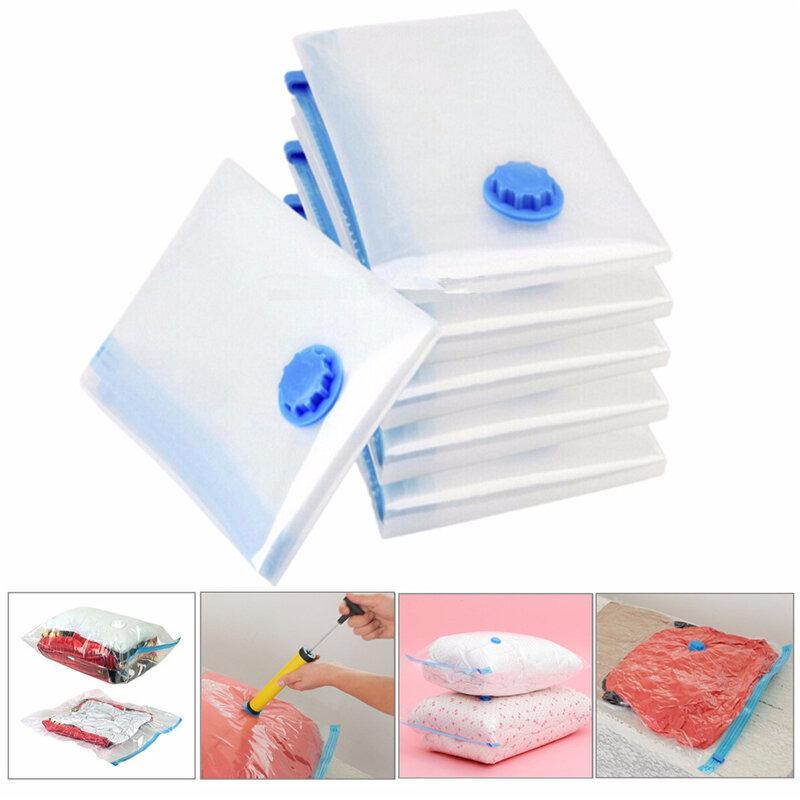 6PCS 47"X32" Jumbo Extra Large Space Saver Vacuum Seal Storage Bag With Pump Strong Organizer For Outdoor Travel - Trendha