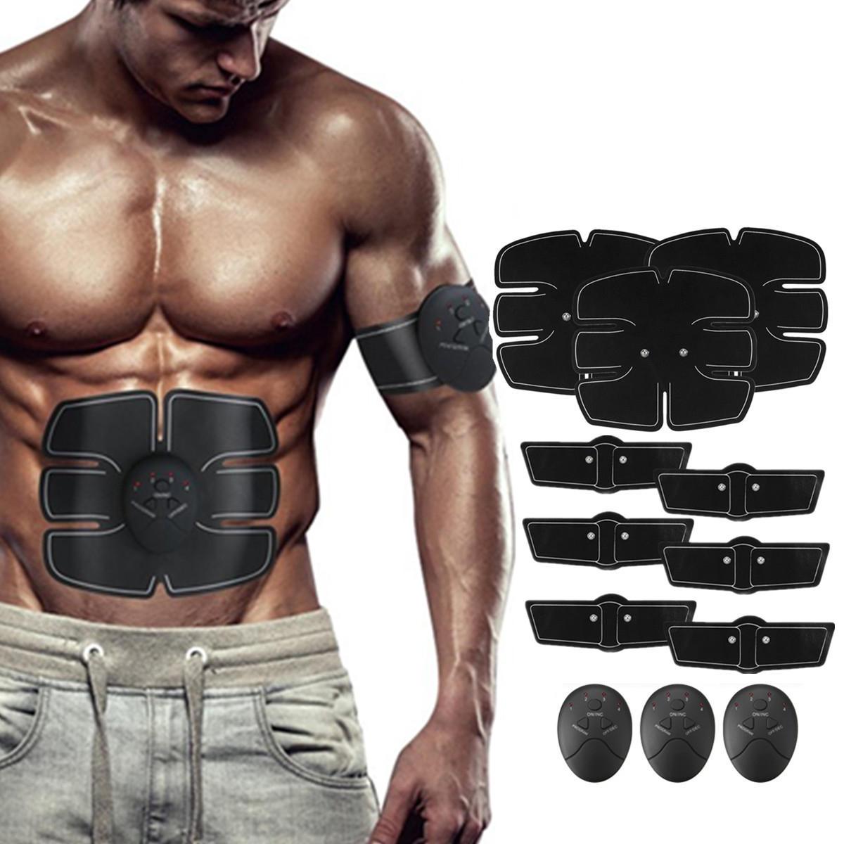 EMS Arm & Abdominal Muscle Trainer - 12PCS Body Beauty ABS Stimulator ...