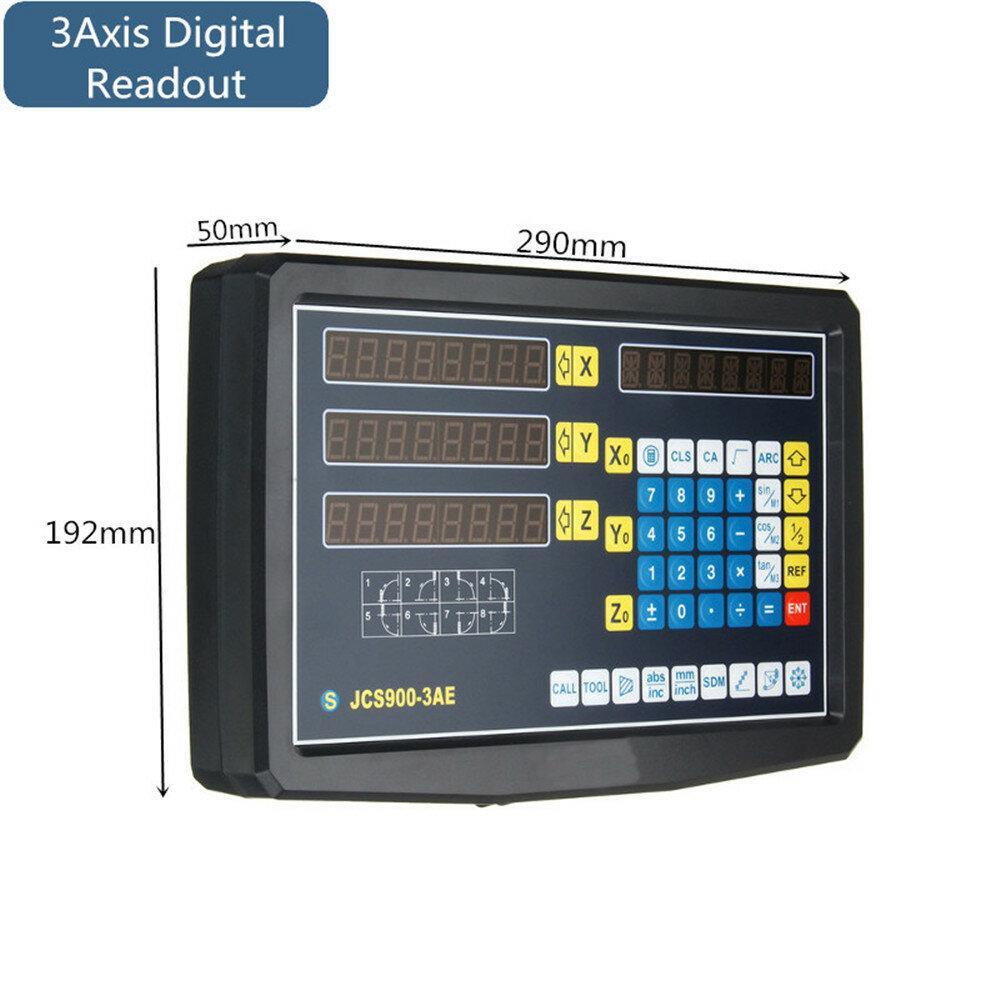 2/3 Axis Grating CNC Milling Digital Readout Display / 50-1000mm Electronic Linear Scale Lathe Tool - Trendha