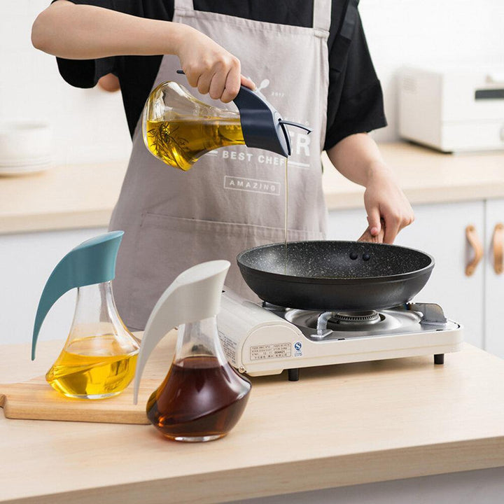 Glass Leakproof Oil Bottle Soy Sauce Vinegar Cans Oiler Condiment Container for Kitchen Tool - Trendha