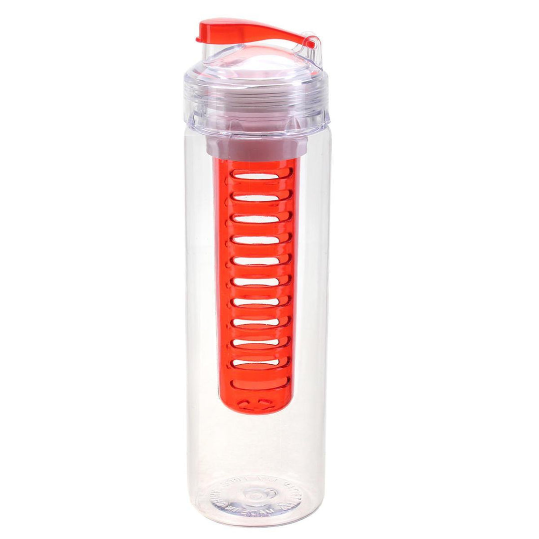 800ML Portable Clear Sport Fruit Infuser Water Cup Lemon Juice Bottle Filter - Trendha