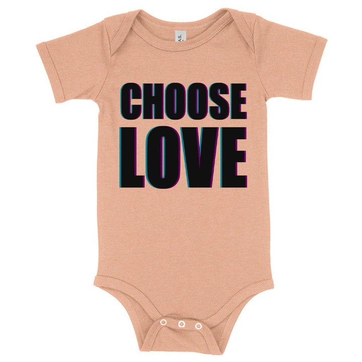 Baby Choose Love Onesie - Love Graphic Onesie - Trendha