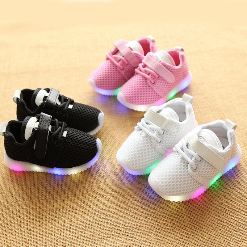 Kid's Glowing LED Summer Sneakers - Trendha