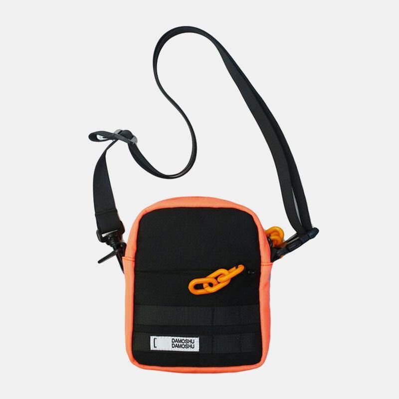 Women & Men Oxford Chain Decoration Waterproof Sports Hippie Patchwork 6.5 Inch Phone Bag Crossbody Bag - Trendha