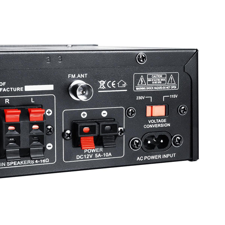 KS-33BT 2x450W bluetooth Stereo LED Digital Audio Amplifier HiFi USB Memory Card Aux FM Radio Home - Trendha