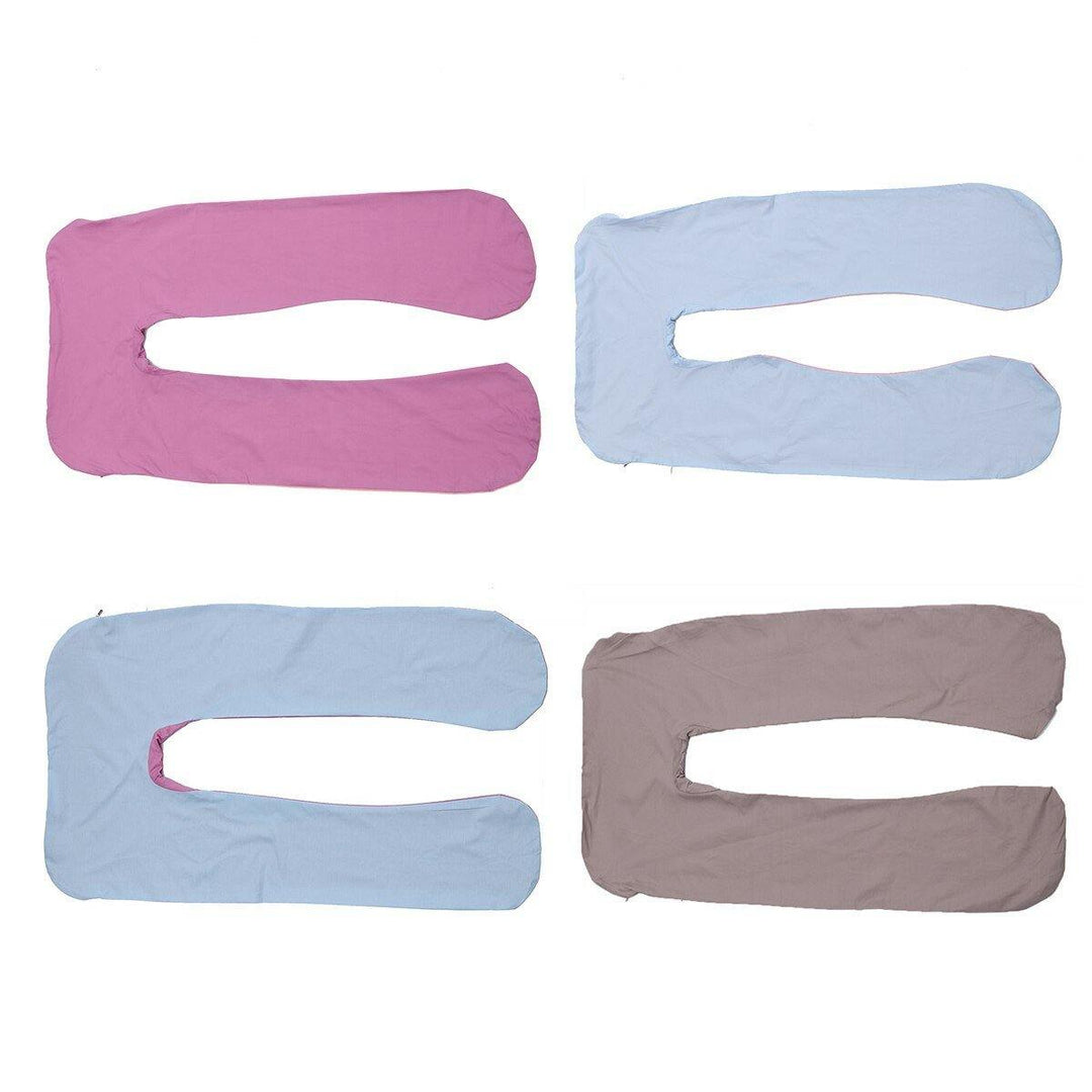 70x130cm Multifunctional Pillow Case Support Sleeping Woman Pillow Cover Side Lying U-shaped Pillow Cotton Cushion Cover - Trendha
