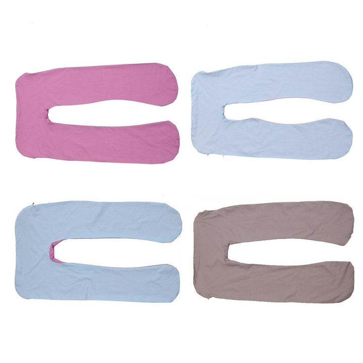 70x130cm Multifunctional Pillow Case Support Sleeping Woman Pillow Cover Side Lying U-shaped Pillow Cotton Cushion Cover - Trendha