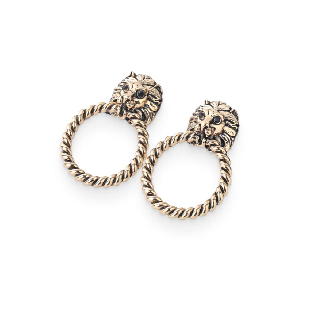 Lion Stud Earrings - Trendha