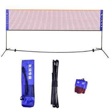 20 Feet Badminton Volleyball Tennis Net Set Portable Team Sport Net With Stand Frame Poles Storage Bag Easy Setup for Indoor or Outdoor Court Beach Driveway - Trendha