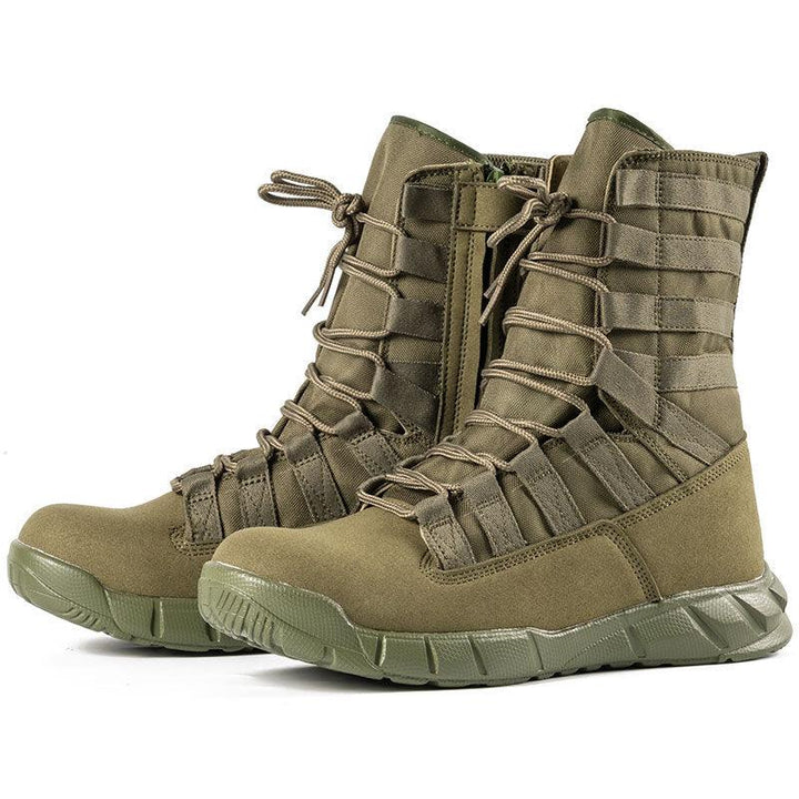 New High Top Combat Green Desert Boots Lightweight - Trendha
