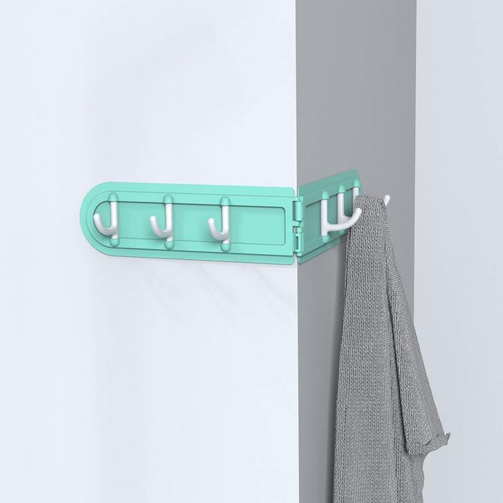 1Pc Home 6 Hooks Corner Hook Storage Hanger Bag Key Bathroom Kitchen Creative Adhesive Holder Cloth Hanger - Trendha