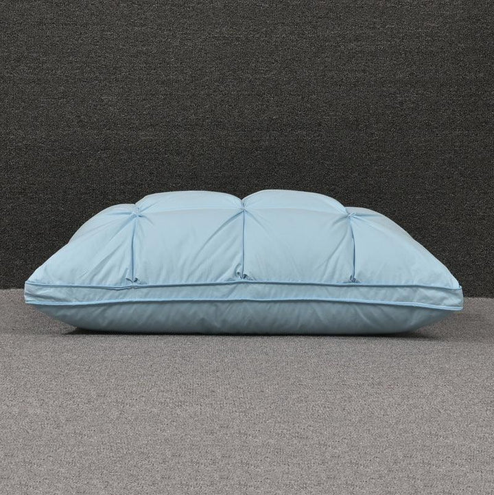 White Goose Down Cotton Single Household Sleep Aid Pillow - Trendha
