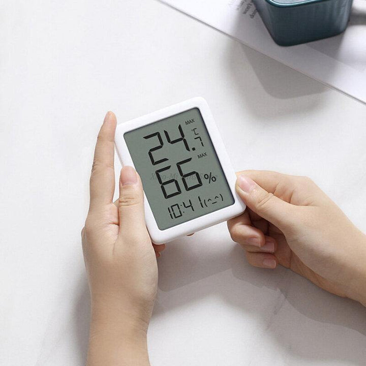 Miaomiaoce E-ink Screen LCD Large Digital Display Thermometer Hygrometer Clock Temperature Humidity Sensor from - Trendha