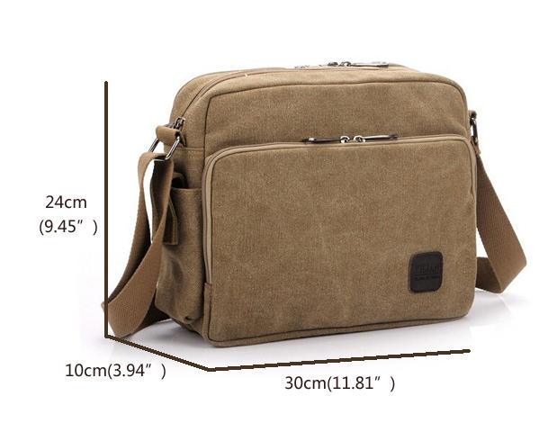 Men's Multifunction Canvas One Shoulder Business Casual Bag - Trendha