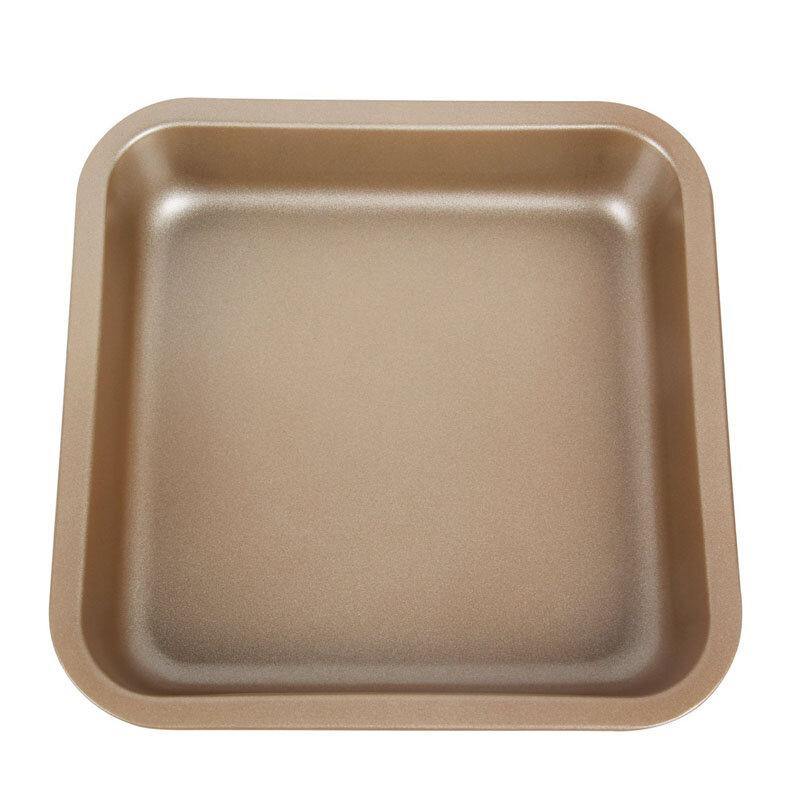 KC-OP02 8 Inches Stainless Steel Non-stick Square Pizza Cake Mold Bread Cookie Tray Oven Pan - Trendha