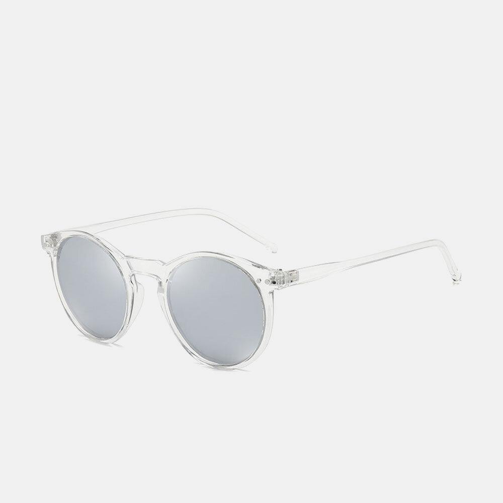 Unisex Gradient Lens Transparent Full Frame Polarized UV Protection Coated Sunglasses - Trendha