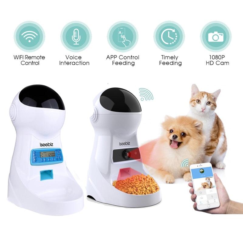 Automatic Pet Feeder with Voice Recording - Trendha