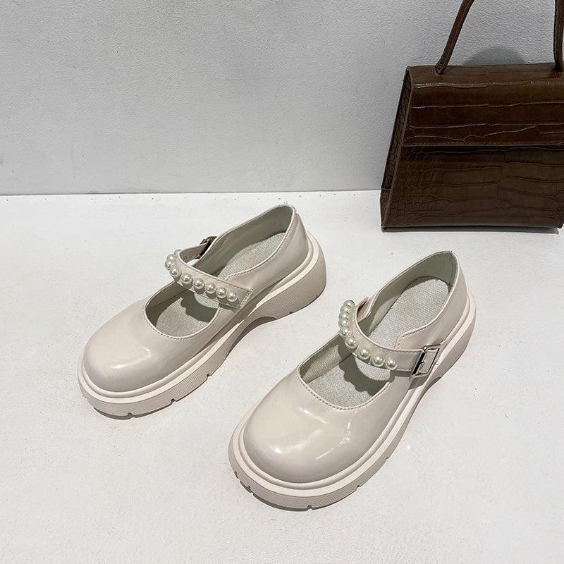 British Style Small Leather Shoes Female Retro Mary Jane Shoes Thick-soled Soft Girl Japanese Jk Single Shoes - Trendha