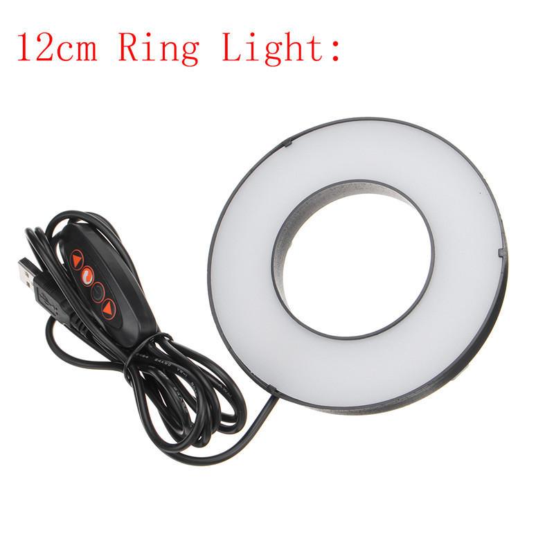 Ring Light LED Makeup Ring Lamp USB Portable Selfie Ring Lamp Phone Holder Tripod Stand Photography Lighting - Trendha