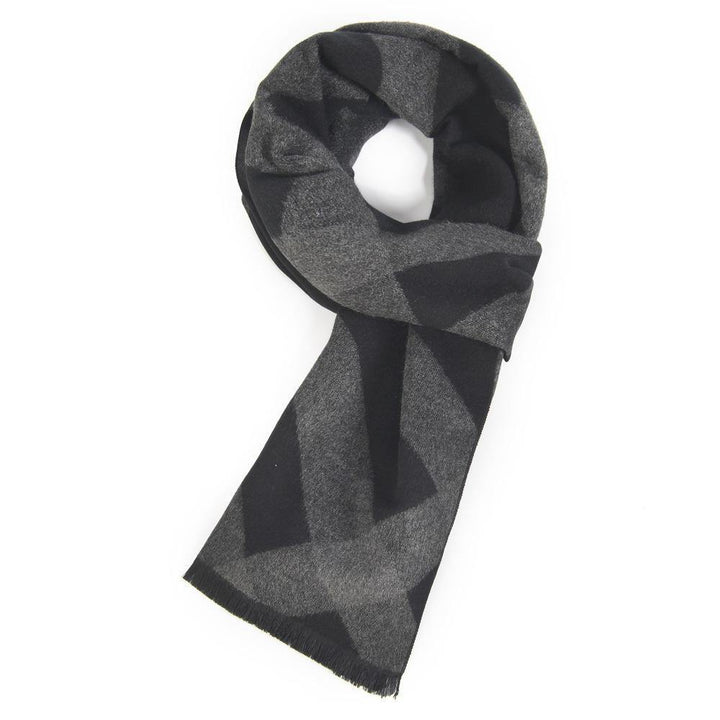 Plaid Business Casual Men's Brushed Warm Fashion Scarf - Trendha