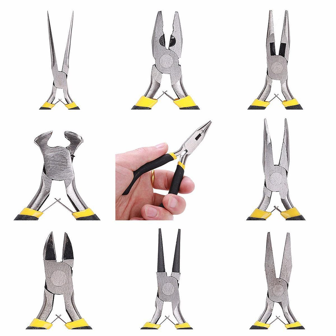 DANIU 8Pcs Round Beading Nose Pliers Wire Side Cutters Pliers Tools Set - Trendha