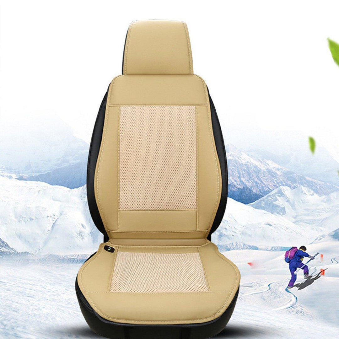 12V Cooling Car Seat Cushion Cover w/ Air Ventilated Fan/Conditioned Cooler Pad - Trendha