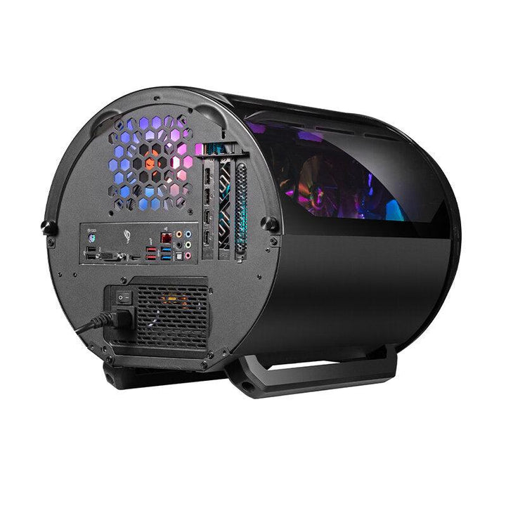 GAMEKM M-ATX Computer Gaming Case Vertical Graphics Card Special-Shaped Water Cooling Desktop Support M-ATX/ ITX Motherboard for PC - Trendha