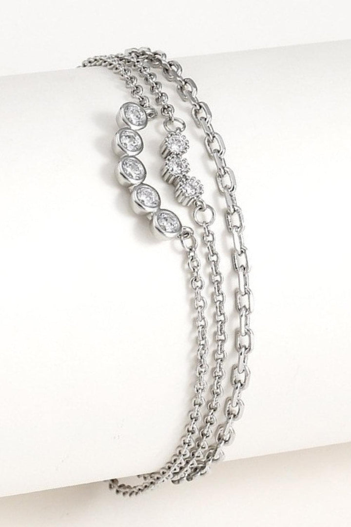 Zircon Layered Bracelet - Trendha
