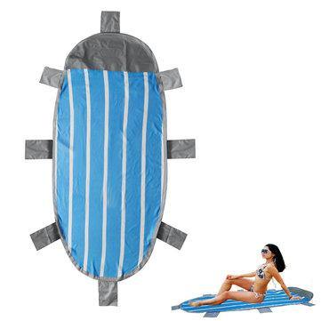 210x95cm Outdoor Inflatable Lazy Beach Mat Air Mattresses Foldable Camping Picnic Travel Sleeping Pad - Trendha