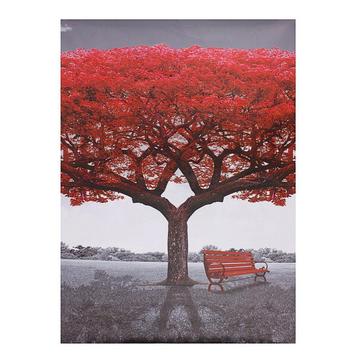 3Pcs Large Red Tree Canvas Print Art Paintings Picture Modern Home Decor - Trendha