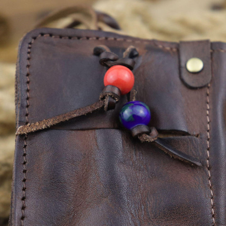 Men Genuine Leather Buckle Side Pull Pocket Key Bag Wallet - Trendha
