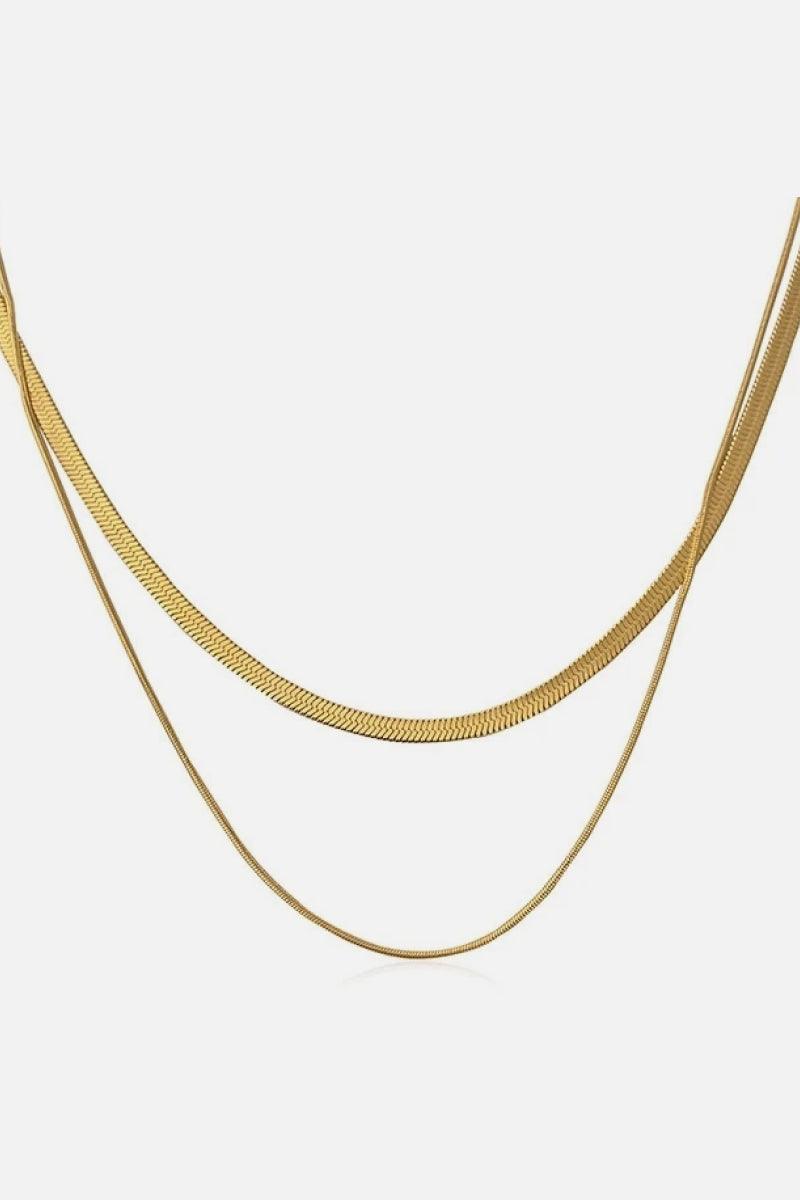 Double Layers Necklace - Trendha