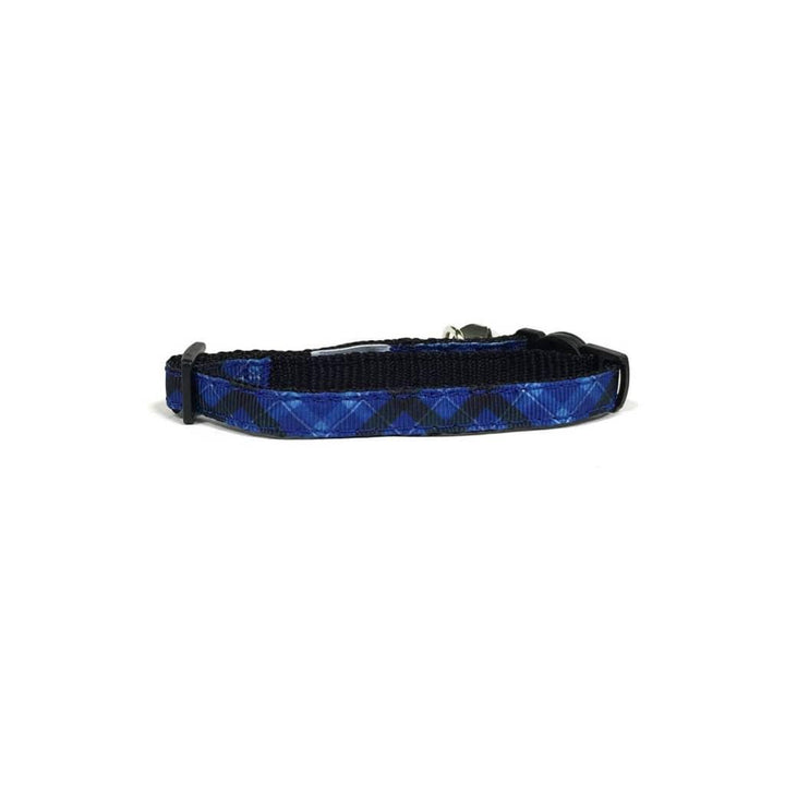 Blue Plaid Cat Collar - Trendha
