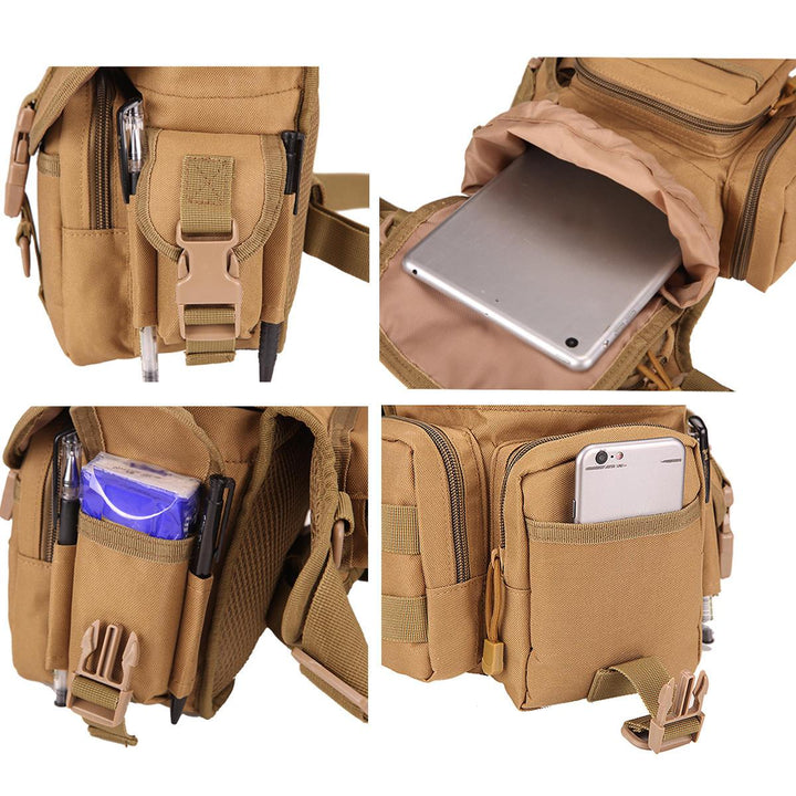 Men's Nylon Hip Drop Belt Waist Fanny Leg Bag Waterproof Military Tactical Bag - Trendha