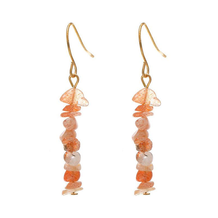 New Natural Crystal Stone Women's Earrings - Trendha