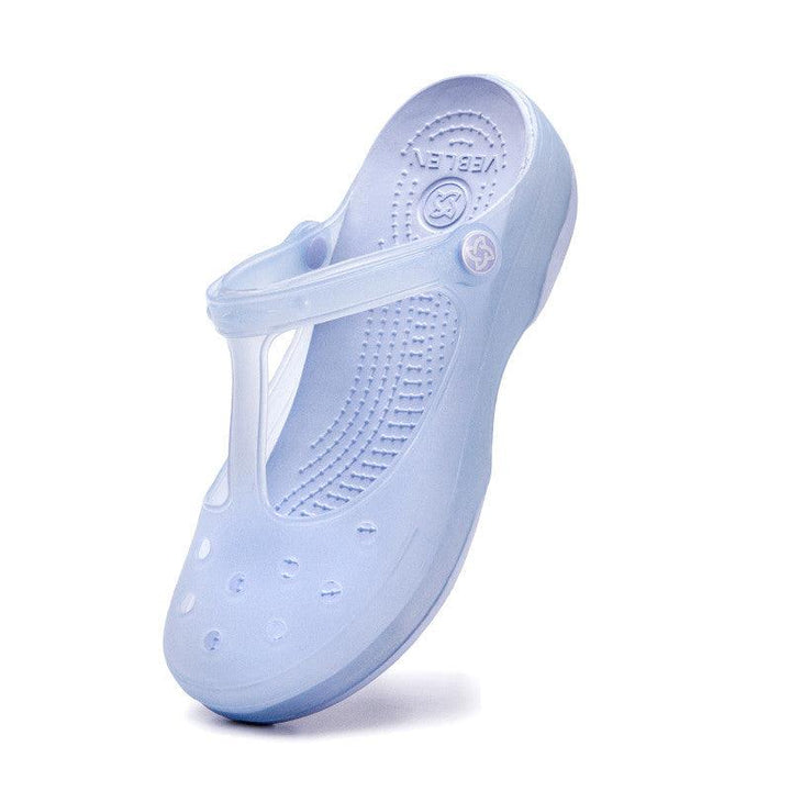 Women's Non-slip Thick-soled Beach Shoes Jelly Shoes - Trendha