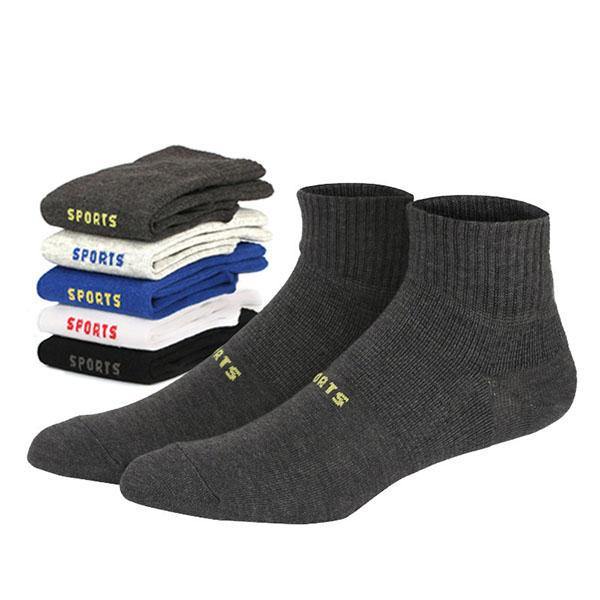 Mens Casual Letter SPORT Cotton Ankle Socks - Trendha
