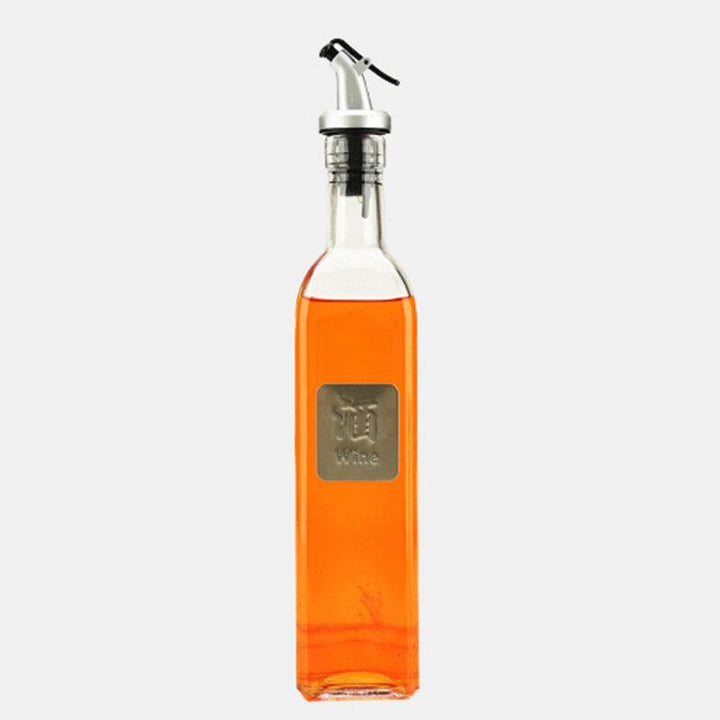 1Pc Glass Sauce Vinegar Oil Bottle Oil Dispenser Container Gravy Boats Condiment Seasoning Bottle Olive Oil Dispenser Kitchen - Trendha